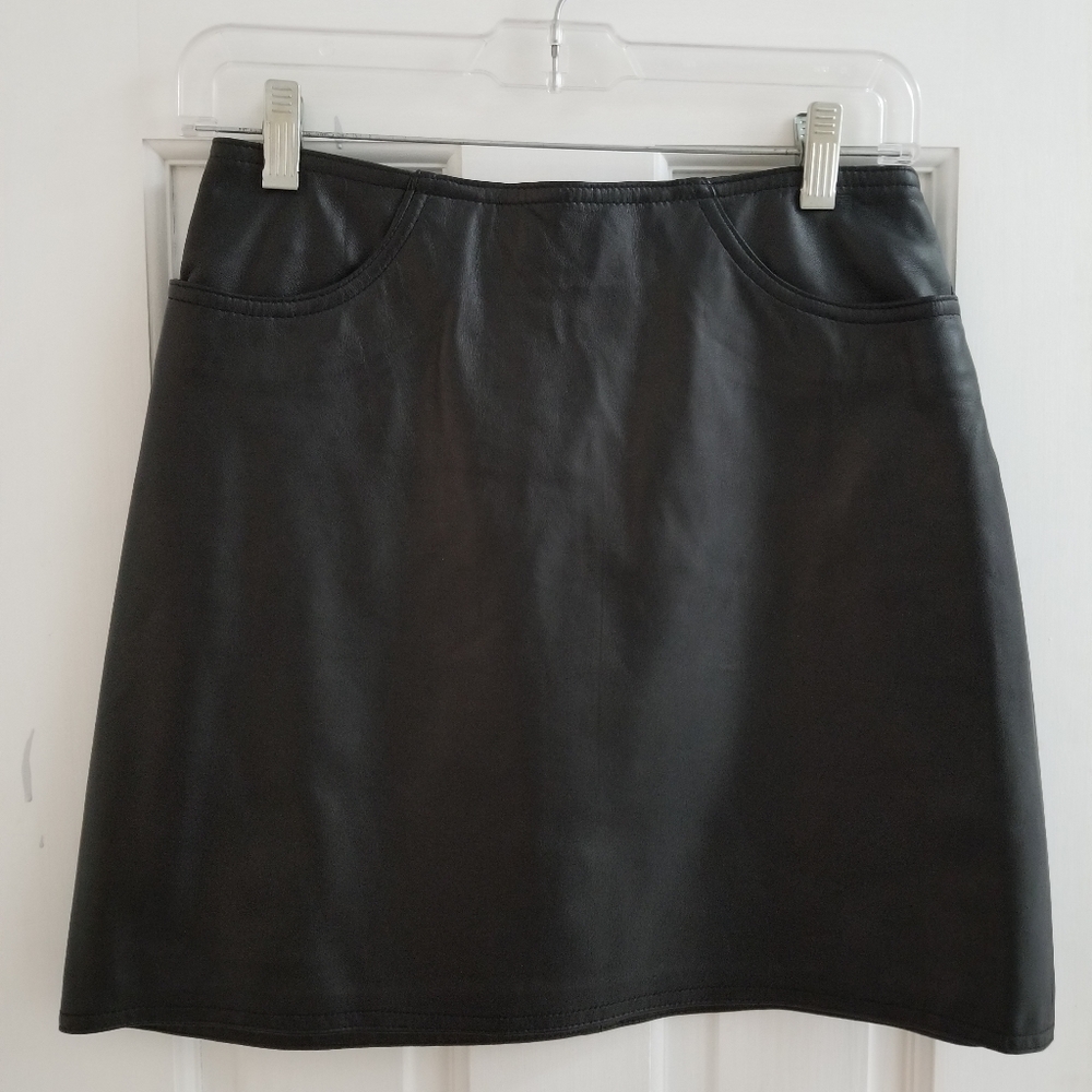 Leather Mini Skirt